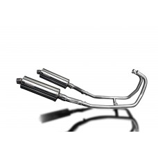 KAWASAKI GPZ500S EX500A/D/E 87-07 350MM OVAL STAINLESS EXHAUST SYSTEM