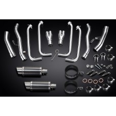 YAMAHA FJR1300 06-23 200MM ROUND CARBON COMPLETE EXHAUST SYSTEM