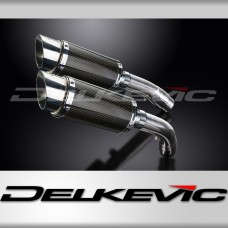 DUCATI 1198 1198S 08-11 200MM ROUND CARBON EXHAUST SYSTEM