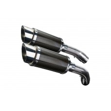 DUCATI 1198 1198S 08-11 200MM ROUND CARBON EXHAUST SYSTEM