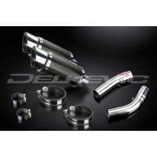 DUCATI 1198 1198S 08-11 200MM ROUND CARBON EXHAUST SYSTEM