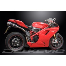 DUCATI 1198 1198S 08-12 225MM OVAL CARBON UC70 EXHAUST SYSTEM