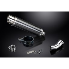 DUCATI HYPERSTRADA HYPERMOTARD 821/939 13-18 350MM ROUND CARBON DECAT EXHAUST 