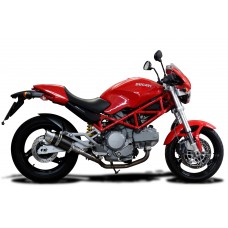 DUCATI MONSTER 620/695/800 2002-2008 200MM ROUND CARBON EXHAUST SYSTEM