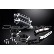 DUCATI MONSTER 620/695/800 2002-2008 225MM OVAL CARBON DS70 EXHAUST SYSTEM