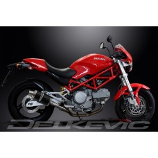 DUCATI MONSTER 620/695/800 2002-2008 225MM OVAL CARBON DS70 EXHAUST SYSTEM