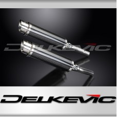 DUCATI MONSTER 620/695/800 2002-2008 DL10 350MM ROUND CARBON EXHAUST SYSTEM