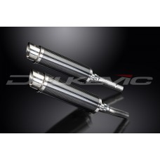 DUCATI MONSTER 620/695/800 2002-2008 DL10 350MM ROUND CARBON EXHAUST SYSTEM