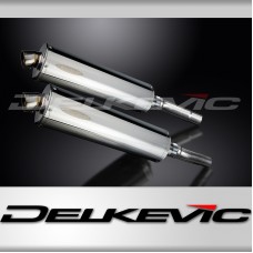 DUCATI MONSTER 620/695/800 2002-2008 450MM OVAL STAINLESS EXHAUST SYSTEM