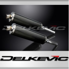 DUCATI MONSTER 620/695/800 2002-2008 450MM OVAL CARBON EXHAUST SYSTEM