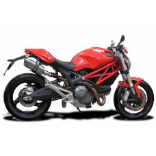 DUCATI MONSTER 696 2008-2014 200MM ROUND STAINLESS EXHAUST SYSTEM