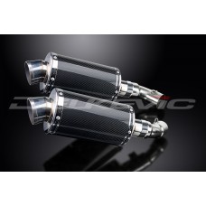 DUCATI MONSTER 696 2008-2014 225MM OVAL CARBON EXHAUST SYSTEM