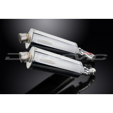 DUCATI MONSTER 696 2008-2014 350MM OVAL STAINLESS EXHAUST SYSTEM
