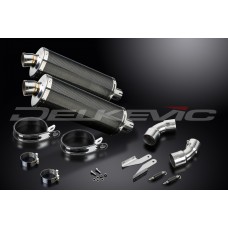 DUCATI MONSTER 696 2008-2014 350MM OVAL CARBON EXHAUST SYSTEM