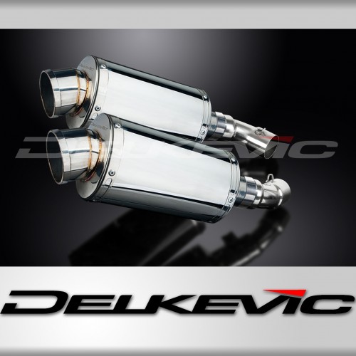 DUCATI MONSTER 696 2008-2014 225MM OVAL STAINLESS EXHAUST SYSTEM