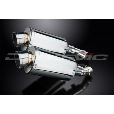 DUCATI MONSTER 696 2008-2014 225MM OVAL STAINLESS EXHAUST SYSTEM