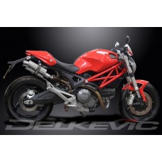 DUCATI MONSTER 696 2008-2014 225MM OVAL STAINLESS EXHAUST SYSTEM