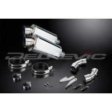 DUCATI MONSTER 696 2008-2014 225MM OVAL STAINLESS EXHAUST SYSTEM