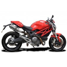 DUCATI MONSTER 696 2008-2014 225MM OVAL STAINLESS EXHAUST SYSTEM