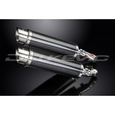 DUCATI MONSTER 696 2008-2014 350MM ROUND CARBON EXHAUST SYSTEM