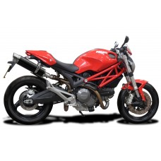 DUCATI MONSTER 696 2008-2014 350MM ROUND CARBON EXHAUST SYSTEM