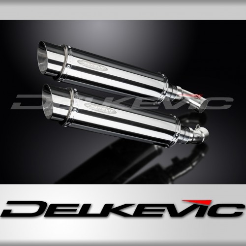 DUCATI MONSTER 696 2008-2014 350MM ROUND STAINLESS EXHAUST SYSTEM