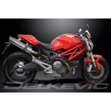 DUCATI MONSTER 696 2008-2014 350MM ROUND STAINLESS EXHAUST SYSTEM