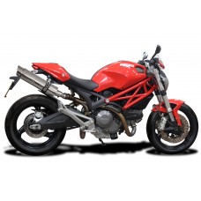 DUCATI MONSTER 696 2008-2014 350MM ROUND STAINLESS EXHAUST SYSTEM