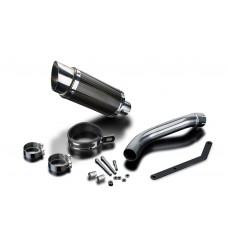 SUZUKI SV650 03-15 HI LEVEL 200MM ROUND CARBON EXHAUST SYSTEM