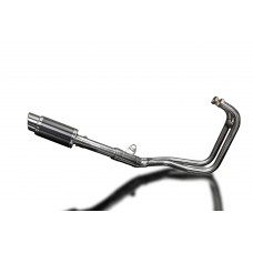 KAWASAKI ER-5 96-07 2 INTO 1 200MM ROUND CARBON FULL EXHAUST SYSTEM