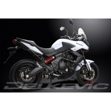KAWASAKI KLE650 VERSYS 2007-2014 200MM ROUND CARBON EXHAUST SYSTEM