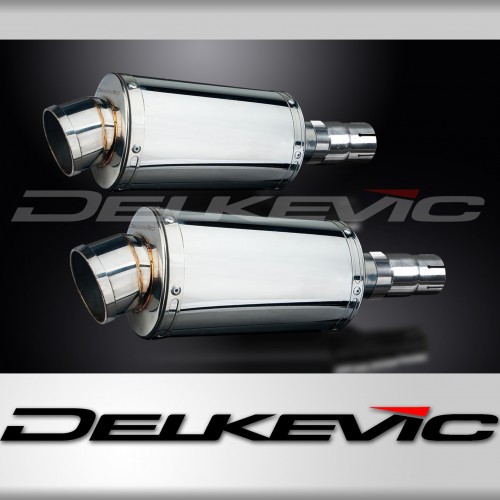 KAWASAKI EN500C 1996-2009 225MM OVAL STAINLESS EXHAUST SYSTEM