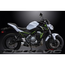 KAWASAKI Z650 2017-2020 200MM ROUND CARBON 2 INTO 1 COMPLETE EXHAUST SYSTEM