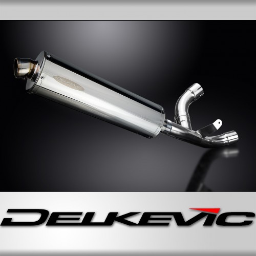 DUCATI 939 SUPERSPORT 17-19 DE-CAT 450MM OVAL STAINLESS EXHAUST SYSTEM