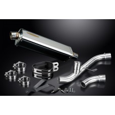 DUCATI 939 SUPERSPORT 17-19 DE-CAT 420MM TRI OVAL STAINLESS EXHAUST SYSTEM