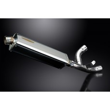 DUCATI 939 SUPERSPORT 17-19 DE-CAT 420MM TRI OVAL STAINLESS EXHAUST SYSTEM