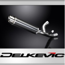 DUCATI 939 SUPERSPORT 17-19 DE-CAT DL10 350MM ROUND CARBON FIBRE EXHAUST SYSTEM