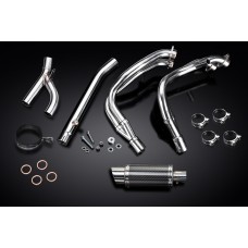 GSX1300R HAYABUSA 99-07 200MM ROUND CARBON 4 INTO 1 COMPLETE EXHAUST SYSTEM