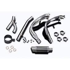 GSX1300R HAYABUSA 99-07 200MM ROUND CARBON 4 INTO 1 COMPLETE EXHAUST SYSTEM