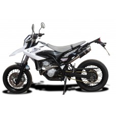 YAMAHA WR125X 09-18 200MM ROUND CARBON FULL EXHAUST SYSTEM