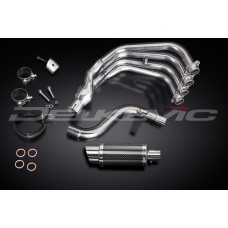 YAMAHA XJ6-XJ6N-FZ6 2009-2020 4-1 200MM ROUND CARBON COMPLETE EXHAUST SYSTEM