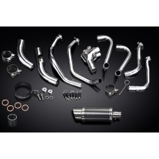 HONDA VFR800F 2014-2019 200MM ROUND CARBON COMPLETE EXHAUST SYSTEM