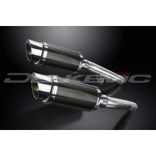 YAMAHA FJ1200 3XW ABS 91-96 200MM ROUND CARBON EXHAUST SYSTEM