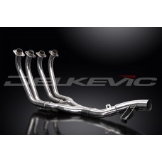 XJ600 DIVERSION 4 into 1 DOWNPIPES STAINLESS STEEL to Fit DELKEVIC SILENCERS