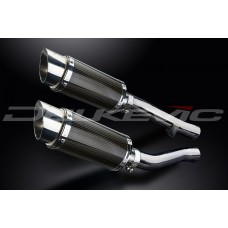 YAMAHA XJR1300 98-07 200MM ROUND CARBON EXHAUST SYSTEM