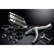 YAMAHA MT-03 2005-2015 200MM ROUND CARBON EXHAUST SYSTEM