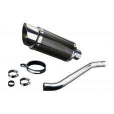 YAMAHA TDM850 1991-2001 200MM ROUND CARBON EXHAUST SYSTEM