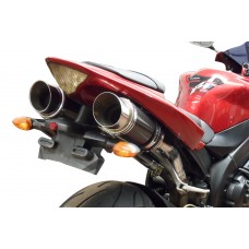 YAMAHA YZF-R1 YZFR1 2004-2006 200MM ROUND CARBON EXHAUST SYSTEM