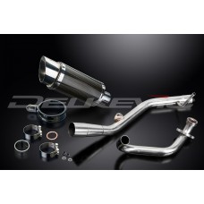 YAMAHA YZF-R125 R125 2008-2013 200MM ROUND CARBON FULL EXHAUST SYSTEM
