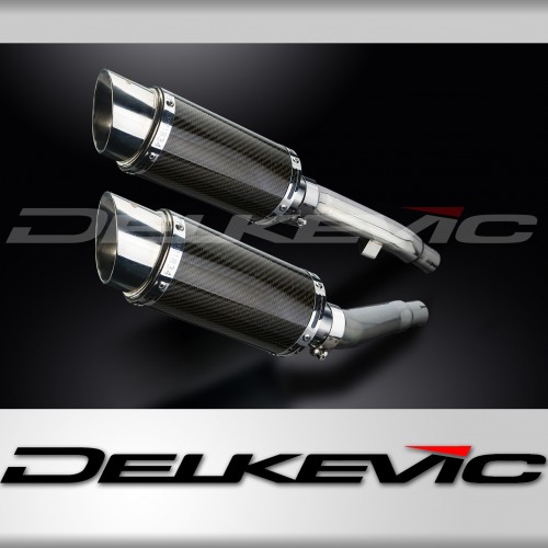 YAMAHA XJ900S DIVERSION 1992-2003 200MM ROUND CARBON EXHAUST SYSTEM